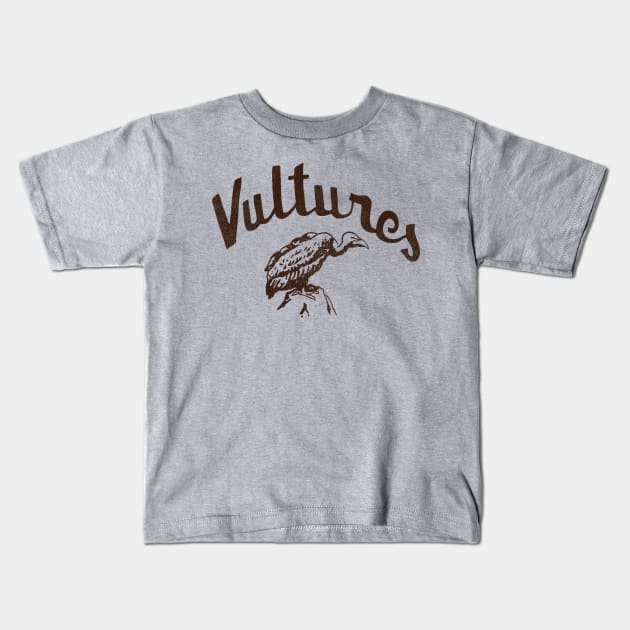 Vultures 70s Punk Rock Kids T-Shirt by darklordpug